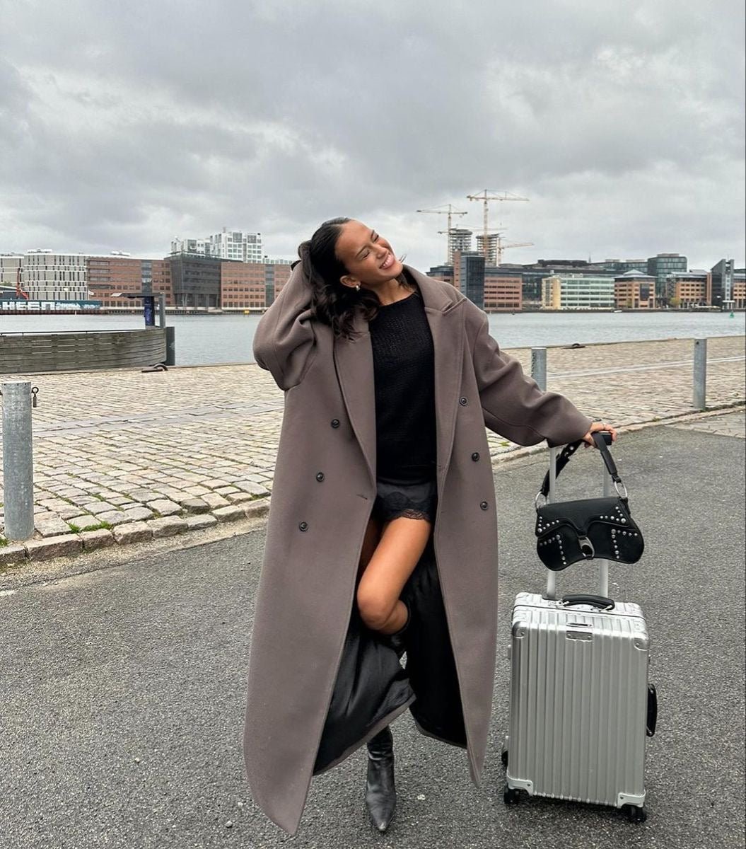 Oversized Double-Breasted Jas | Dames Jas met Luxe Snit en Tijdloze Uitstraling