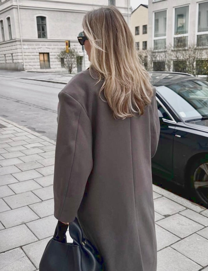 Oversized Double-Breasted Jas | Dames Jas met Luxe Snit en Tijdloze Uitstraling