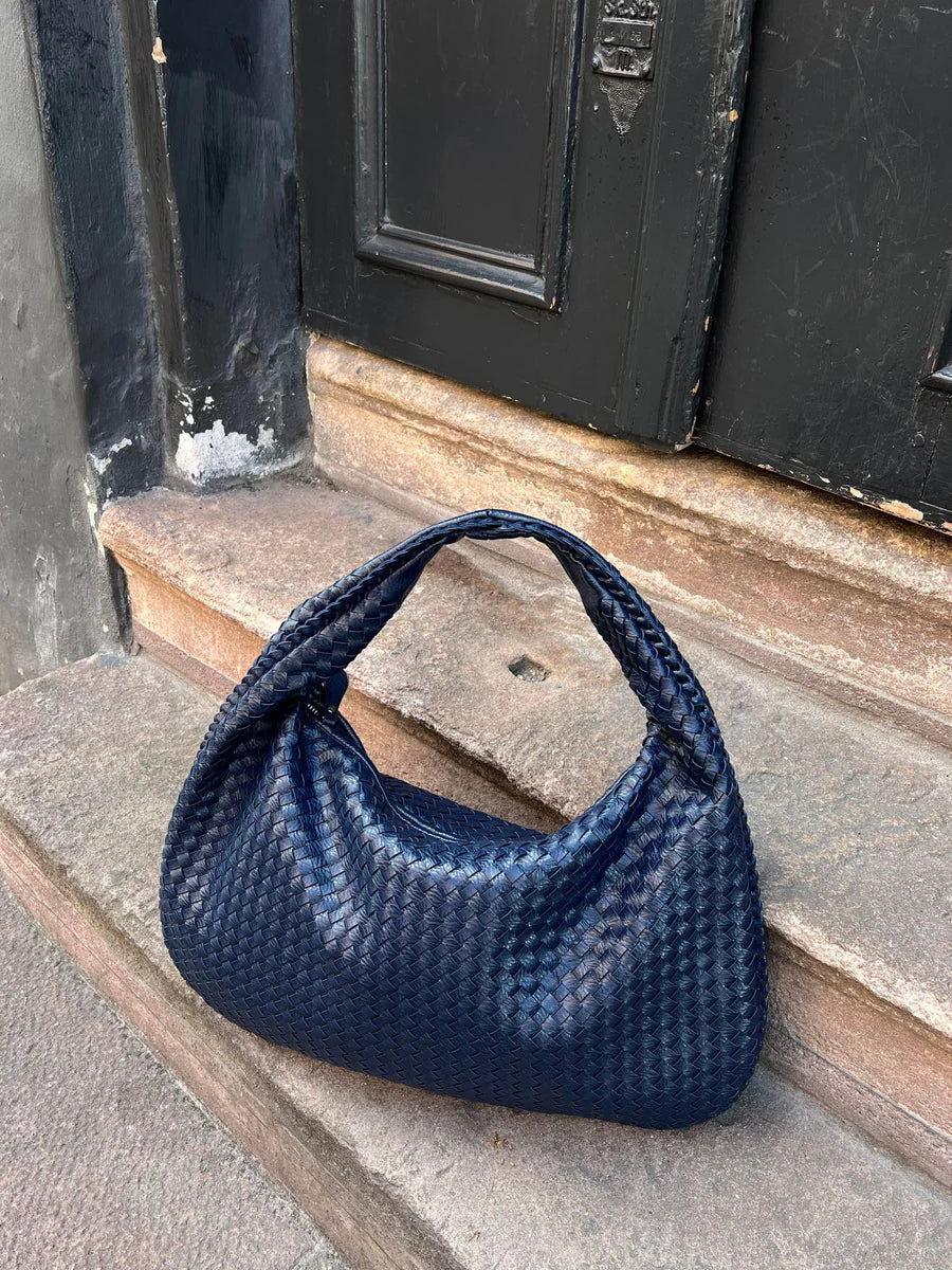 NOLA Everyday Bag | Trendy gevlochten Dames Tas van Vegan Leer met Ruime Indeling