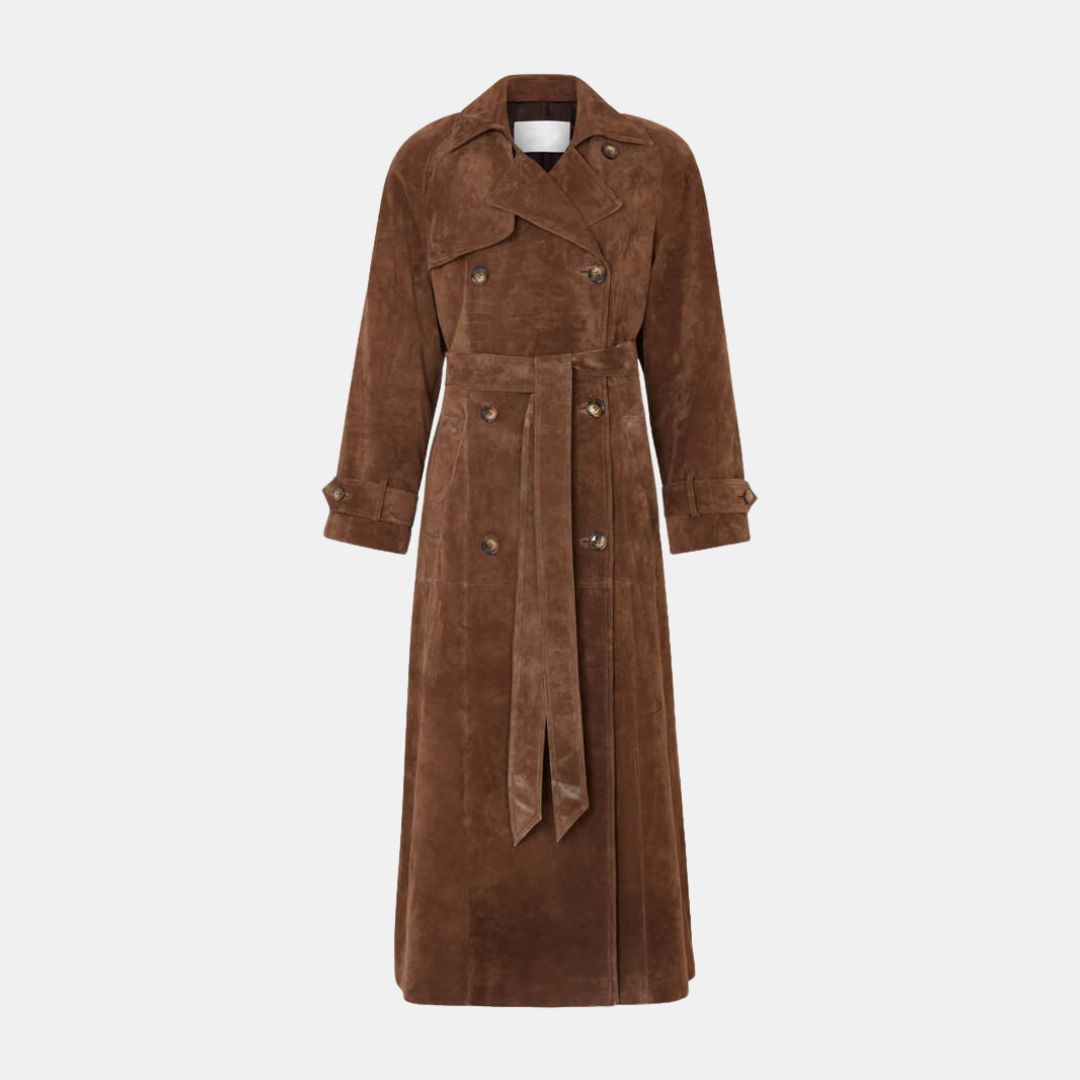 Emma | Suède Trenchcoat