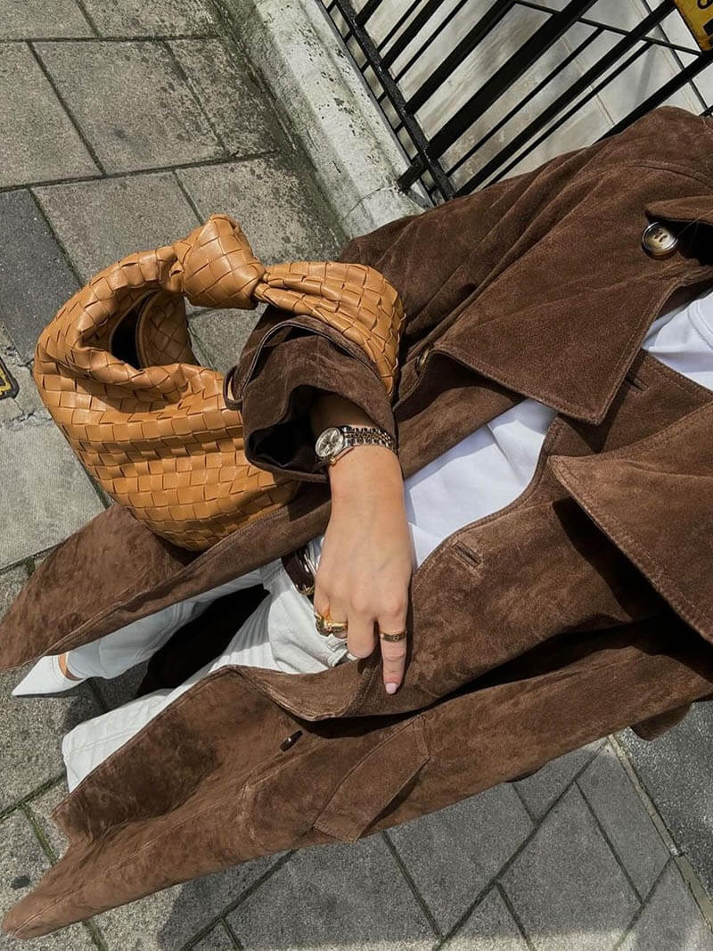 Emma | Suède Trenchcoat