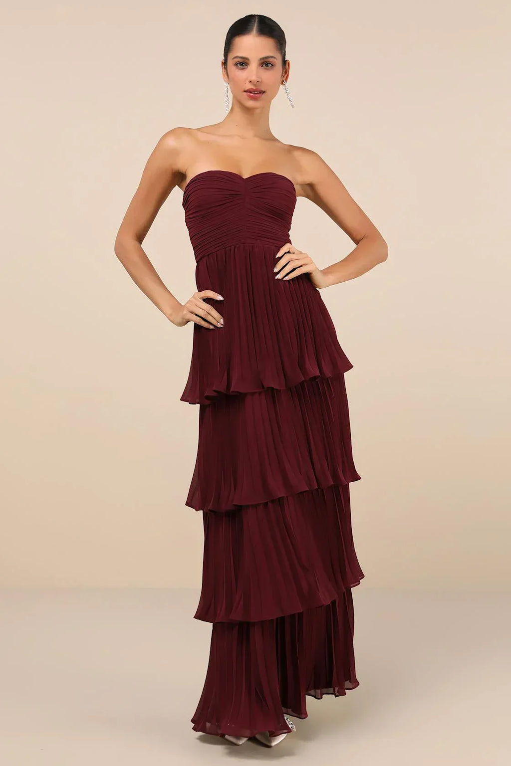 Carmen | Strapless Tiered Dress