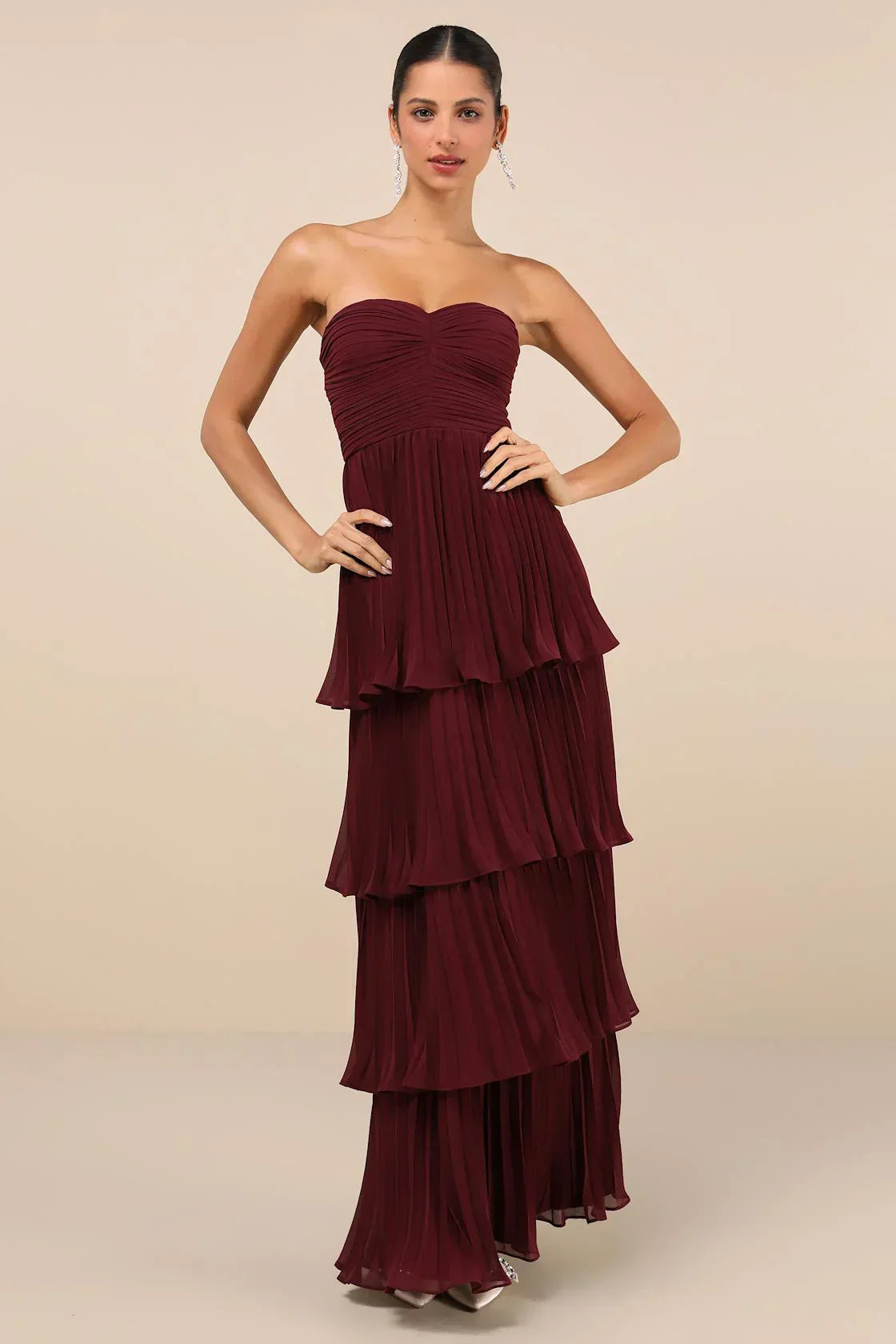 Carmen | Strapless Tiered Dress