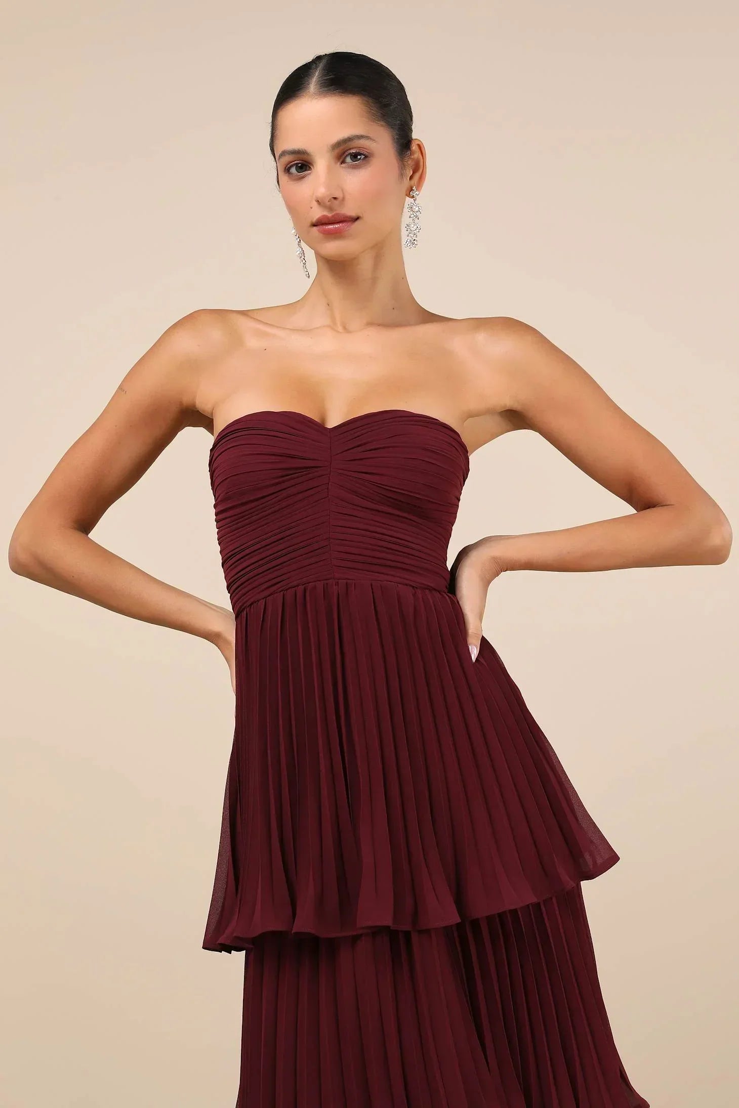 Carmen | Strapless Tiered Dress