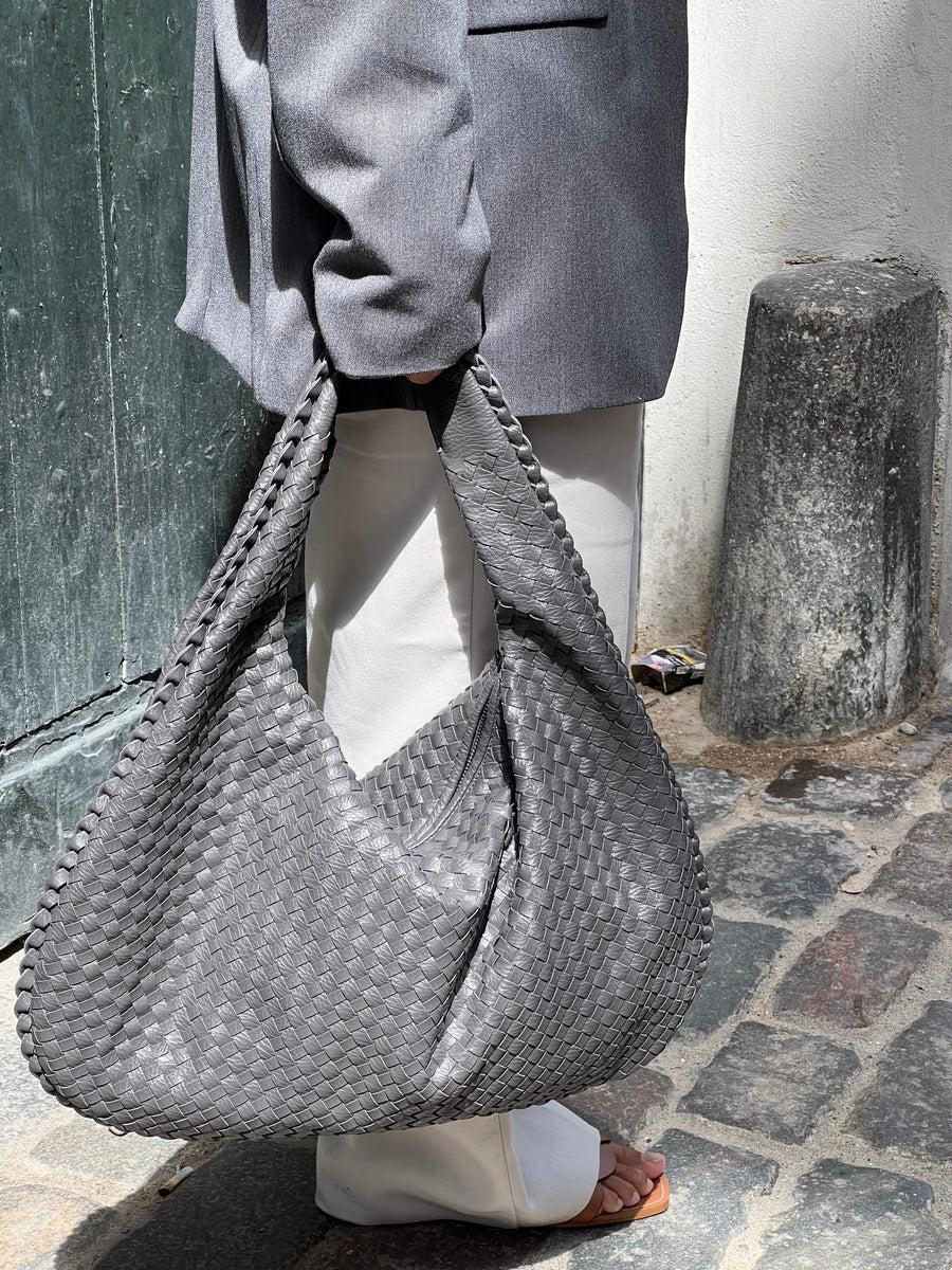 NOLA Everyday Bag | Trendy gevlochten Dames Tas van Vegan Leer met Ruime Indeling